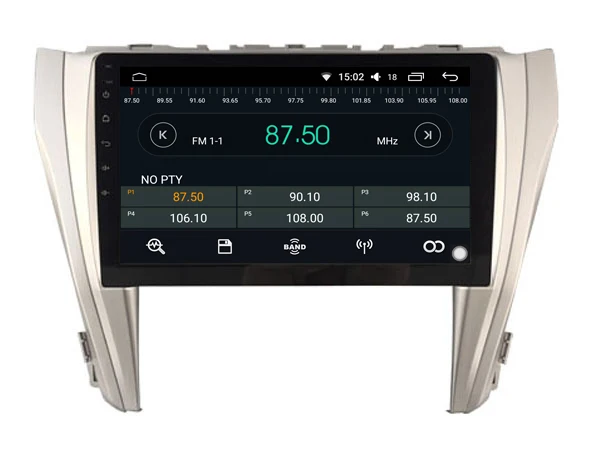 Discount Elanmey Brand CARPLAY Player for Toyota Camry 2015 car gps Android 8.0 multimedia 64GB rom big memory stereo radio IPS screen 4