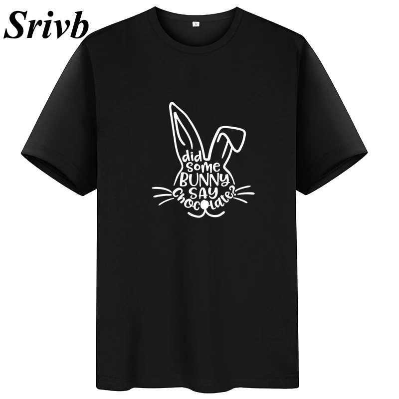 Srivb Did Some Bunny Say Женская Футболка harajuku большого размера модная женская футболка с