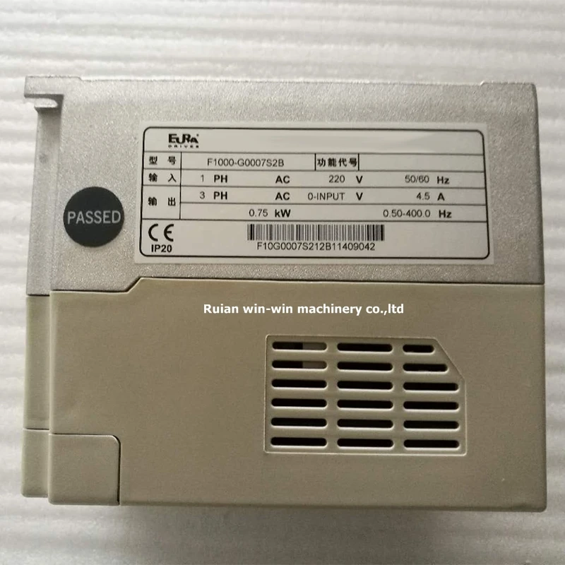 F1000 G0007S2B 0 75 кВт 220 В 4.5A EURA инверторы преобразователи для мешка делая машину пленка
