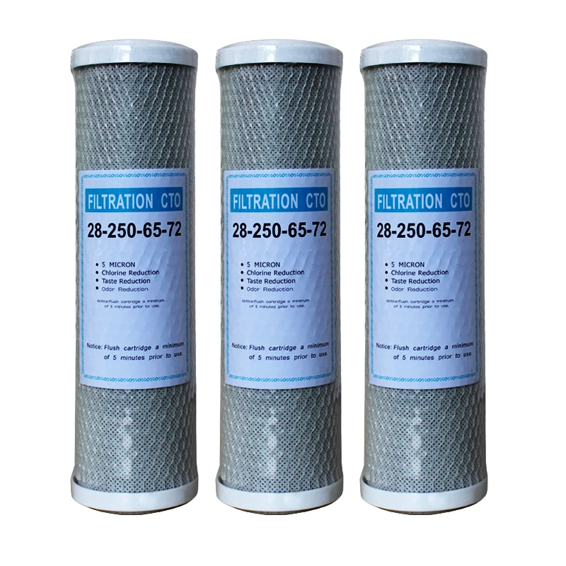 

Water Filter Activated Carbon Cartridge Filter 10 Inch Cartridge Replacement Purifier CTO Block Carbon Filter Water purifie