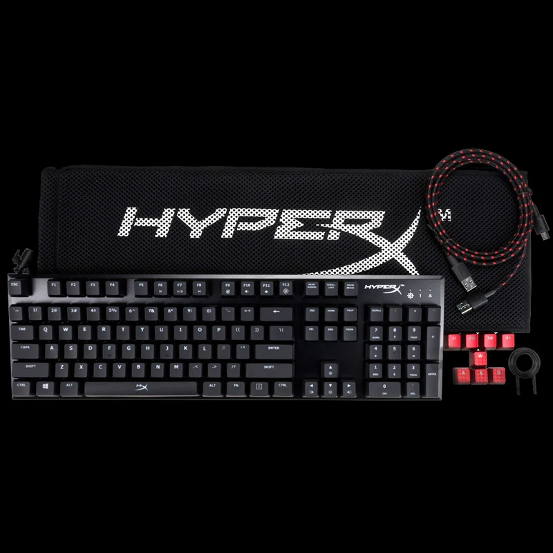 Механическая клавиатура Kingston HyperX сплав FPS с usb портом для зарядки прочная