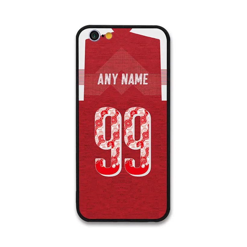 

European Football Ozil BELLERIN AUBAMEYANG RAMSEY IWOBI MUSTAFI Jersey style Arsenal case for Apple iPhone 6 6S Phones cases