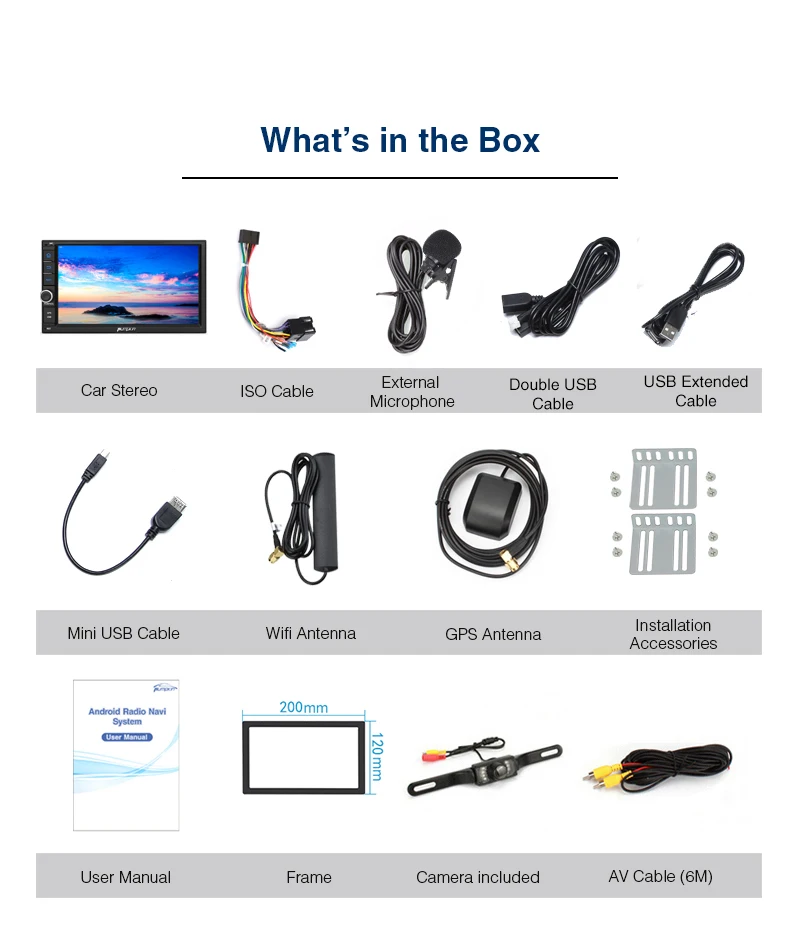 Clearance Pumpkin Octa Core RAM 4G ROM 32G 2 Din7"Android 9.0 Universal Car Stereo Fast Boot Radio WiFi GPS Navigation Audio Player NO DVD 23