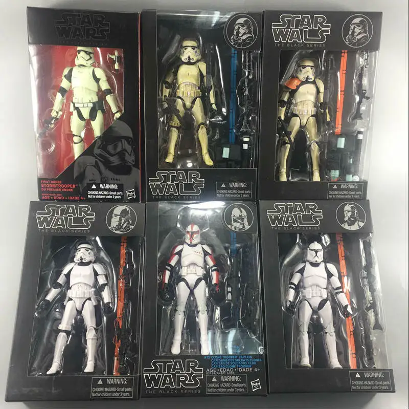 

14 styles Collection Star Wars Funs Action Figures The Black Series Darth Vader Stormtrooper PVC Toys for Children Dolls Models