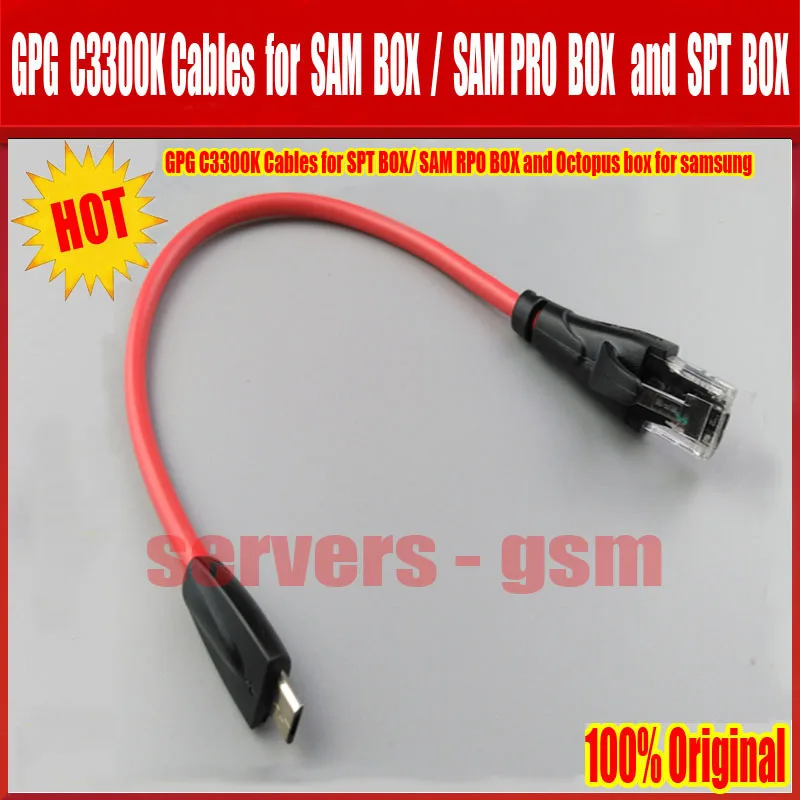 

Original product GPG c3300k cable uart cable for and octoplus pro box and octopus box sam pro box for samsung unlock imei