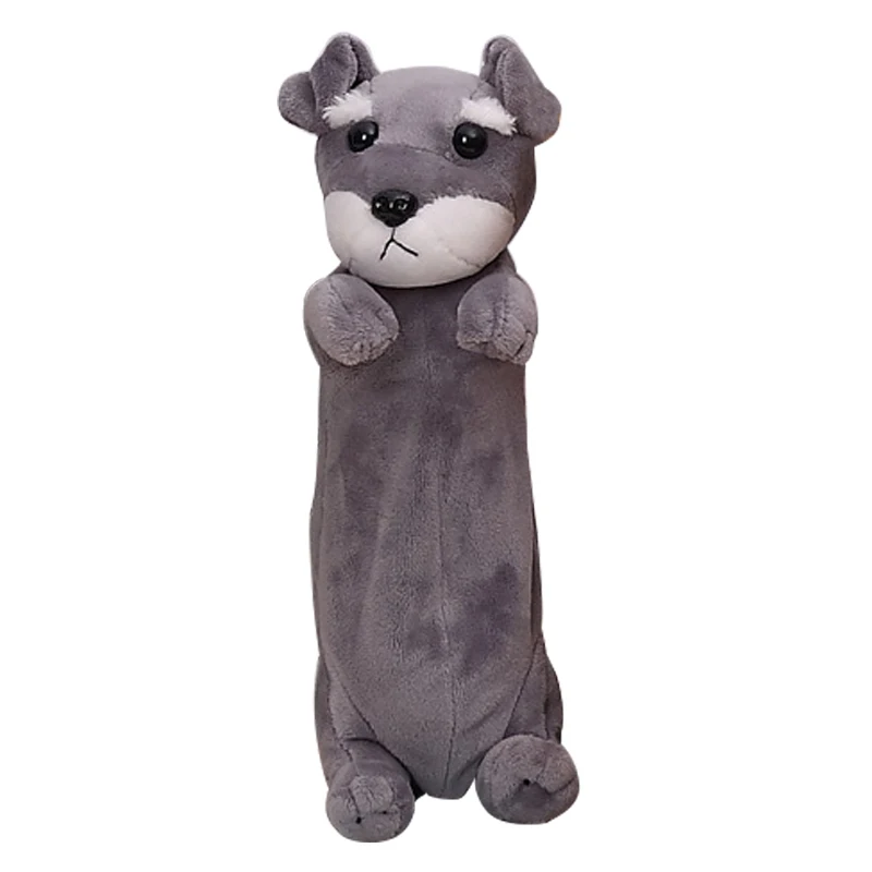 

School pencil case Dog pencilcase Shop School bag Girl pencil case plumier Cartoon material school pencil box (Schnauzer)