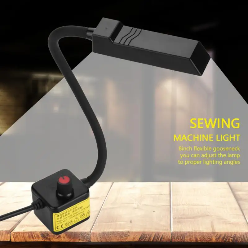 

lampen industrieel Sewing Machine LED Light 30 LEDs Gooseneck Industrial Lamp Workshop with Magnetic Mounting Base 110V-220V