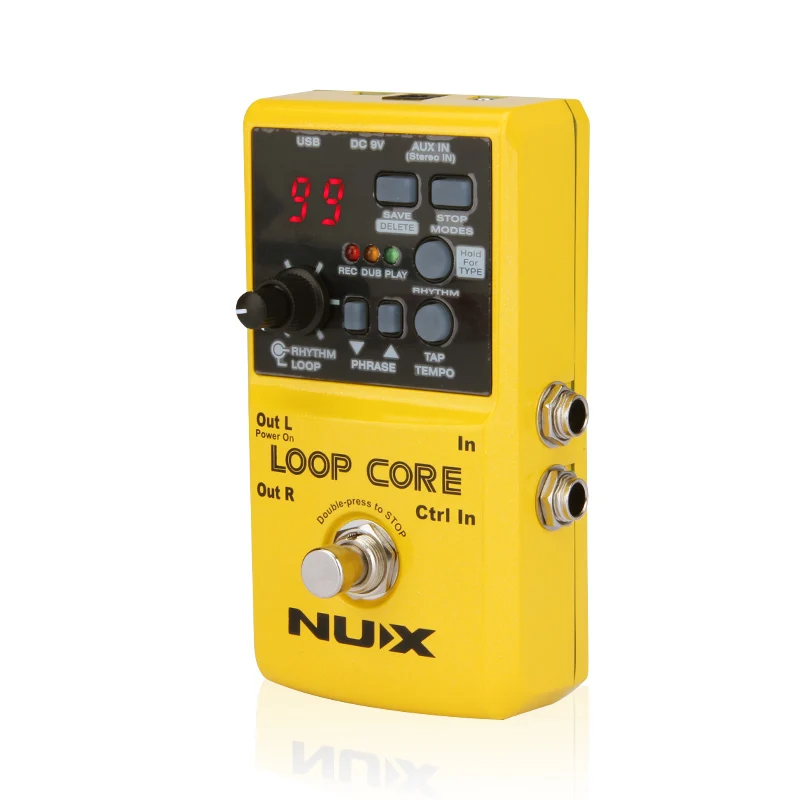 Педаль для гитары NUX Loop Core барабанная машина создания эффектов на гитаре 6 часов