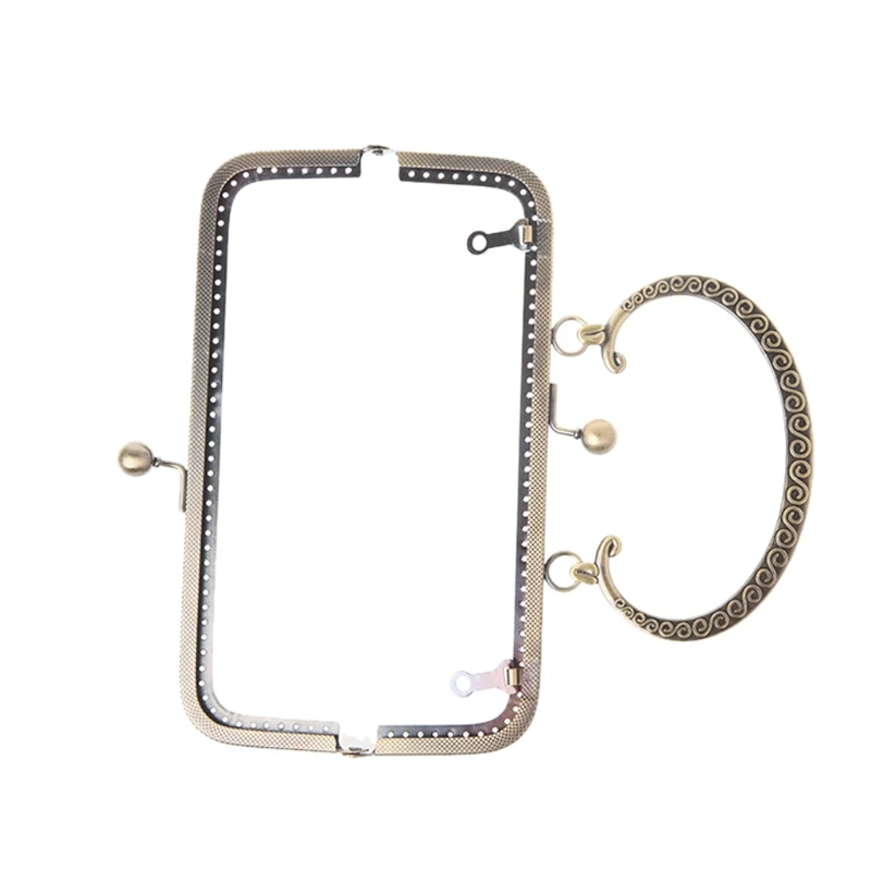 

Metal Frame Kiss Clasp Lock For Sewing Handbag Purse Coin Bag DIY Tool 20x12cm