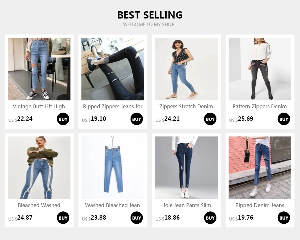 Vintage Korean Skinny Womens Jeans Butt Lift Zippers High Waisted Pencil Denim Jeans Fashion Ankle- Length Jeans Feminino