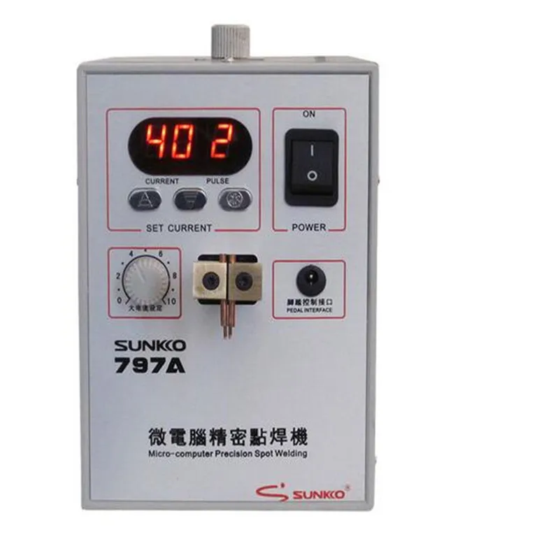

SUNKKO 797A Mobile Phone Notebook Battery Micro Pulse Spot Welder Welding Equipment Machine