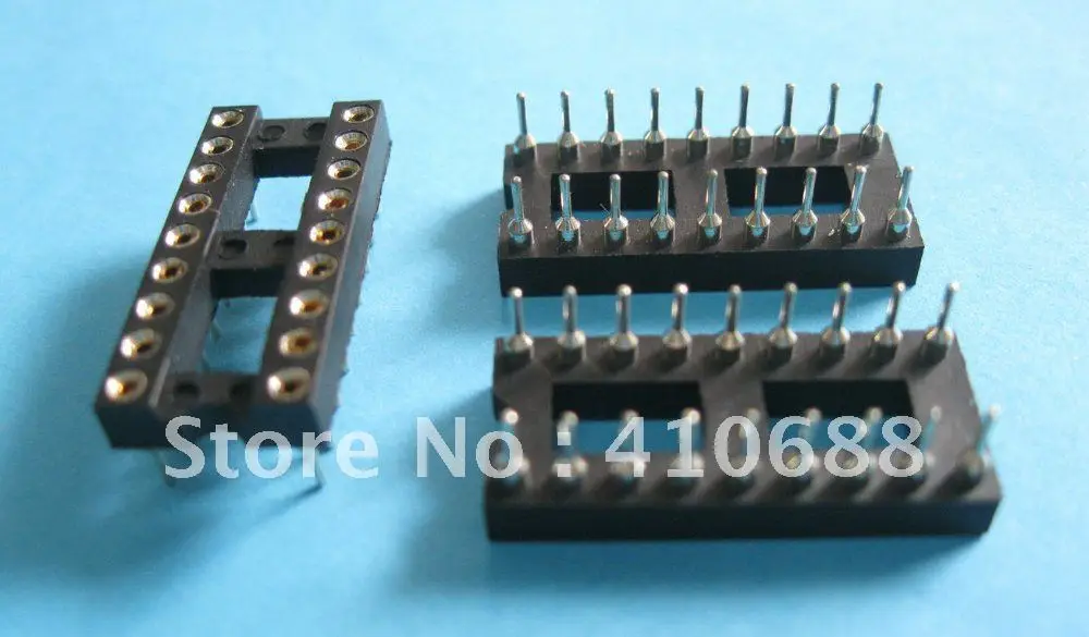 260 Pcs IC Socket Adapter Round 18Pin headers & (IC)Sockets Pitch 2