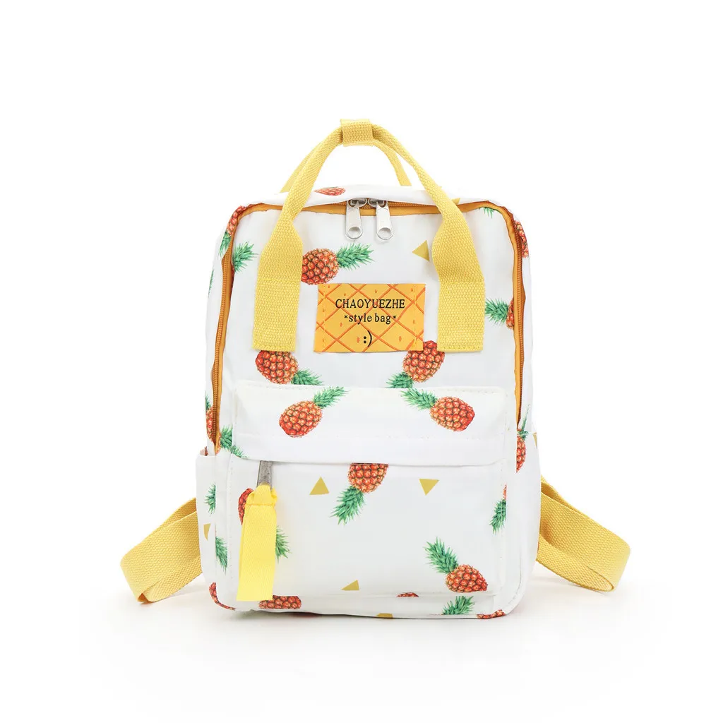 

OCARDIAN Backpack New Fashion Women Trendy Pineappl Printing Travel Bag School Girl Campus Style Leisure Backpack Dropship May10