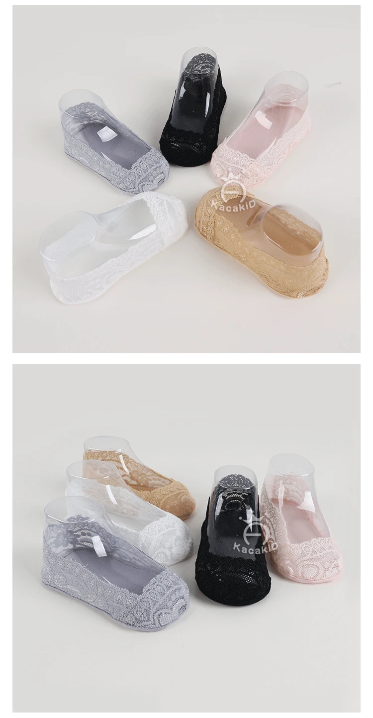 От 1 до 6 лет носки-башмачки для малышей короткие носки с вырезами и кружевами однотонные детские короткие носки для девочек, 5 цветов аксессуары для детской одежды для девочек
