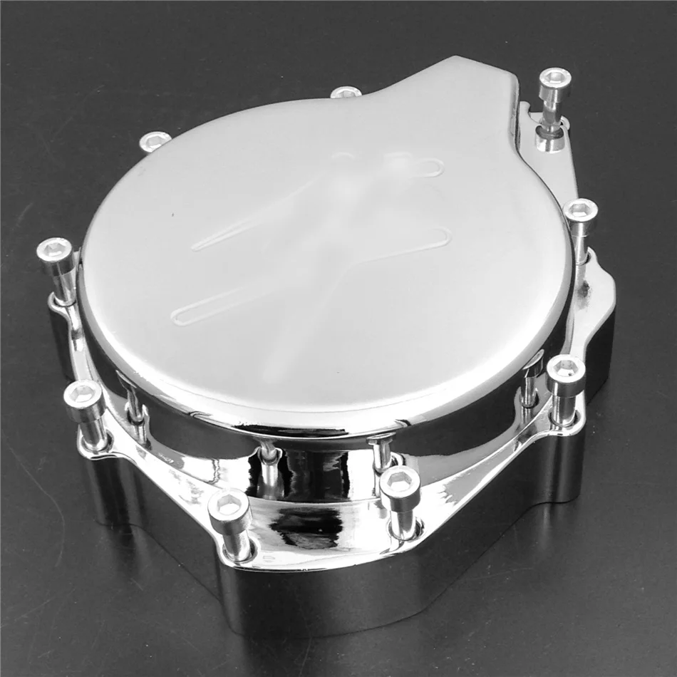 

Aftermarket free shipping motorcycle parts Engine Stator cover for Suzu Hayabusa GSX 1300R 1999-2015 left side CHROME