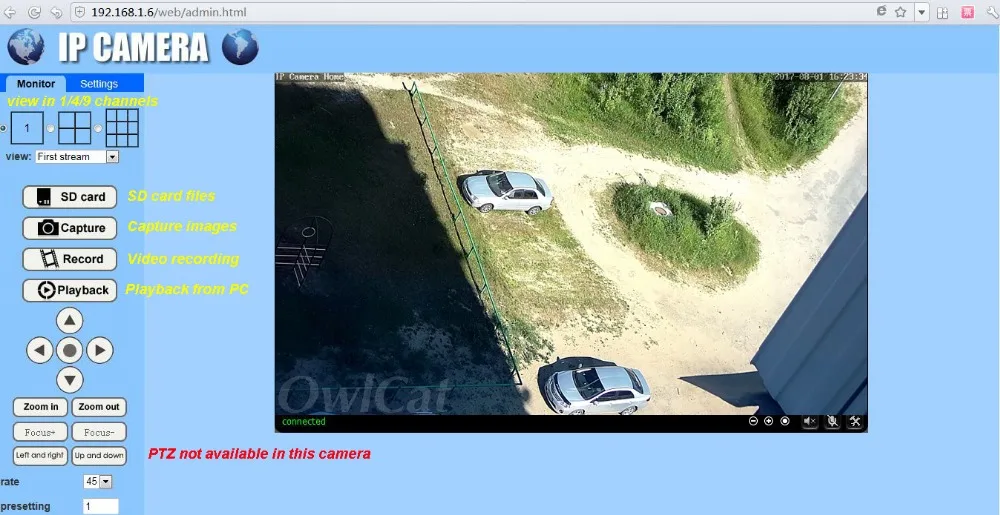 IE preview (PTZ