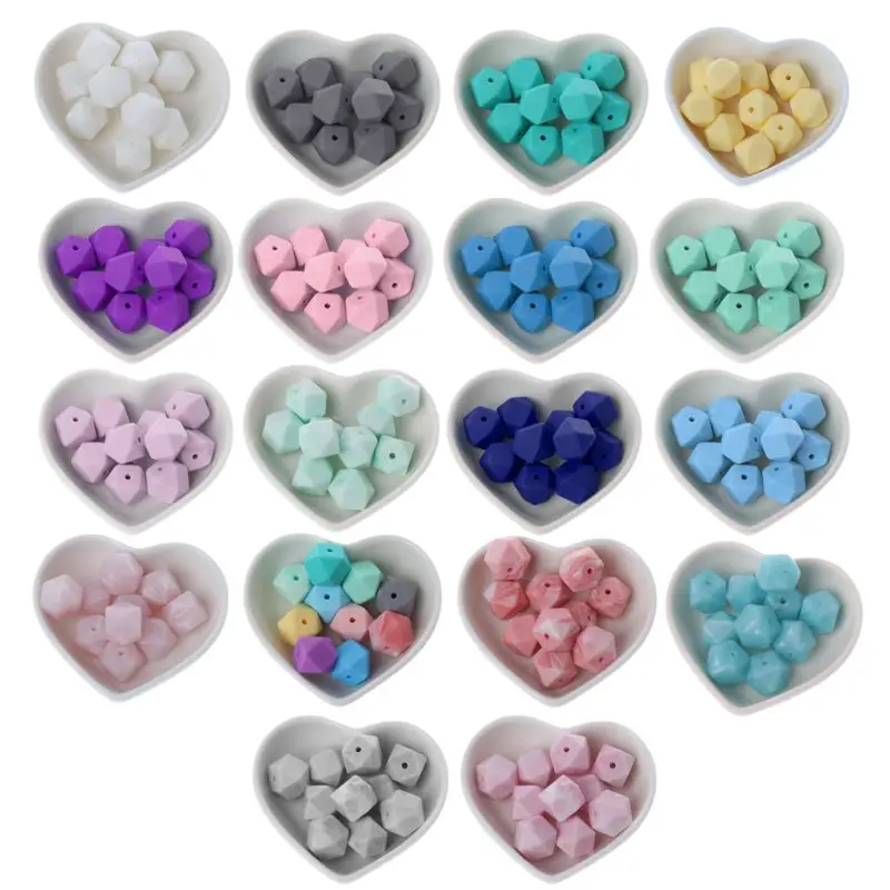 

10pcs Silicone Beads Baby Nursing Teething Teether Bead Baby Toy DIY Pacifier Accessory