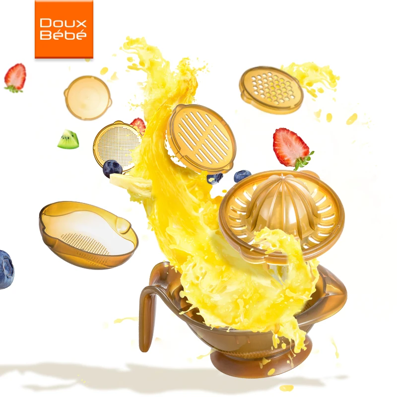 Bebé alimento amoladora rectificado Bowl alimentación del bebé conjunto alimentador de frutas procesador cocinar para niños infantiles subsidiarios fruta herramienta de molienda