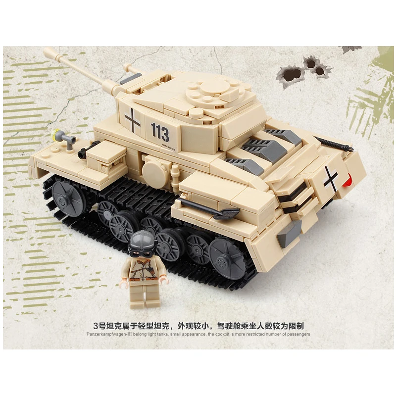 

995pcs Century Panzer King Tiger Tank Building Blocks Brick Toy 82011 Building Blocks Bricks Educational toys