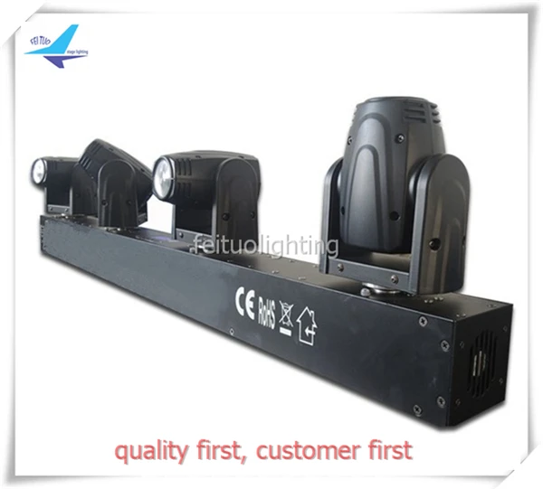

free shipping 10pcs/lot Stage Bar DJ Lighting Beam LED Light 4x10w Moving Head Light RGBW 4IN1 Washer Lumiere DMX Sound Active