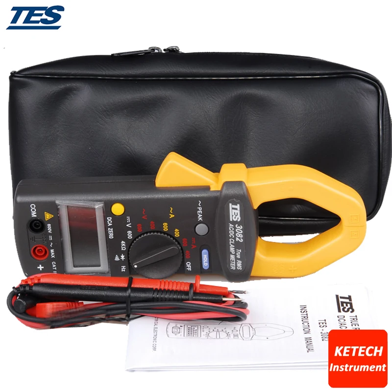 

True RMS AC-DC Clamp Meter Tester TES3082