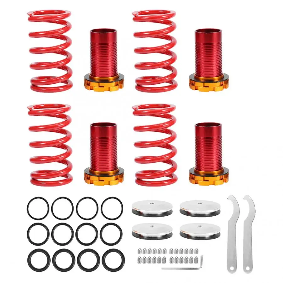 

Front and Rear Coilover Suspension Spring Kit For Honda Civic 1988-2000 SAE9254V Metal Automobile Replacement Accessories