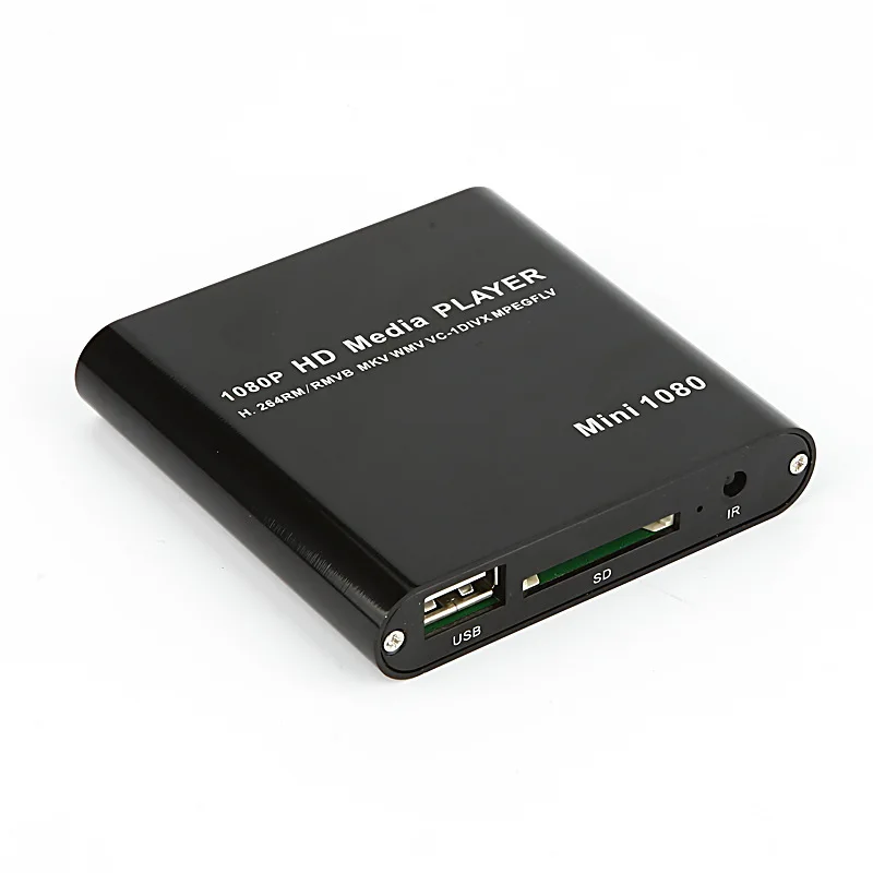 LEORY мини HDD медиаплеер 1920*1080 P HDMI AV USB хост Full HD с SD карт-ридер Поддержка H.264, MKV, AVI 100 Мбит