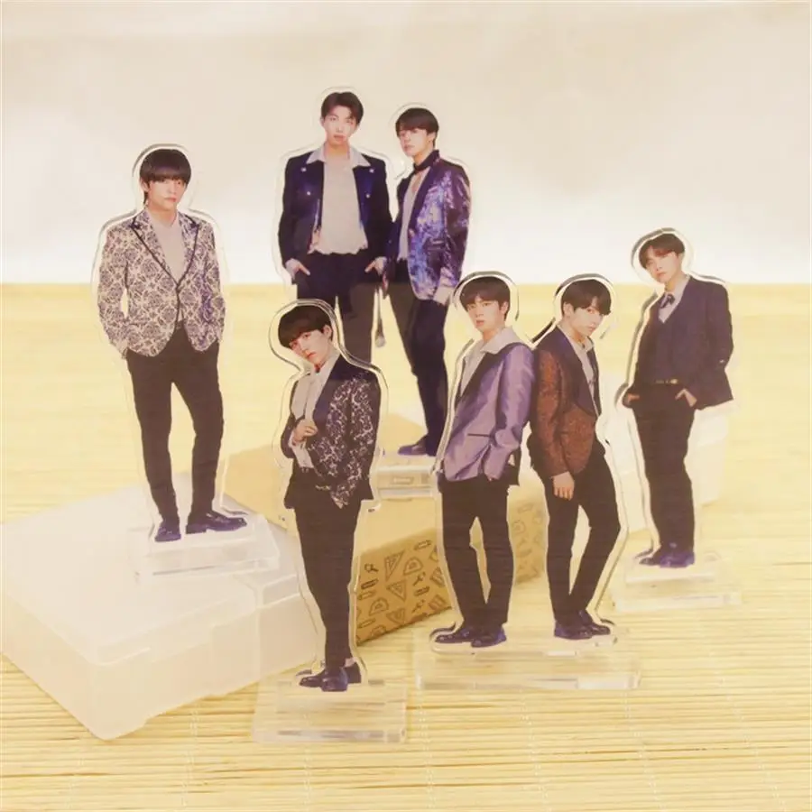 

Kpop J-hope RM Fake Love Acrylic Standee Action Figure Doll Jimin Suga Jungkook Table Desk Decoration