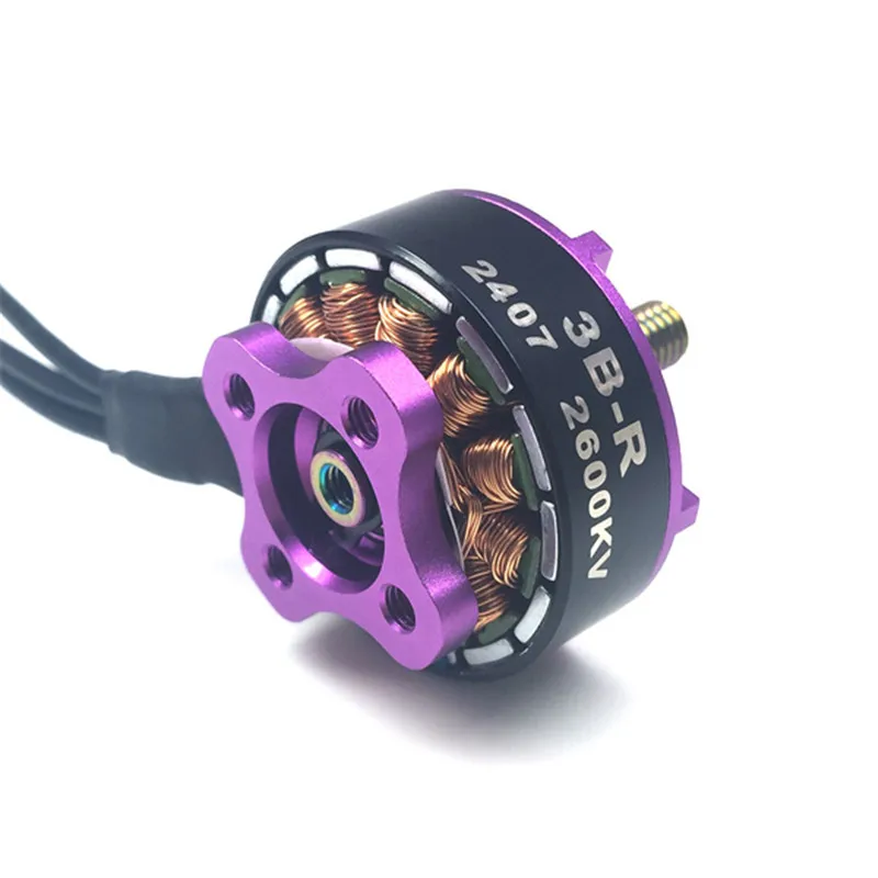 Бесщеточный двигатель 3B R 2407 2600KV 2 5S CCW Thread для радиоуправляемого квадрокоптера