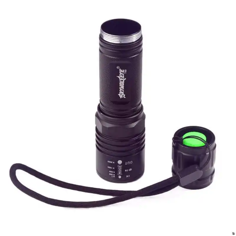 4000LM Zoomable XM-L T6 LED led flashlight 18650 High Power Flashlight Torch Lamp 5 Modes powerful led flashlight #4S4 (7)