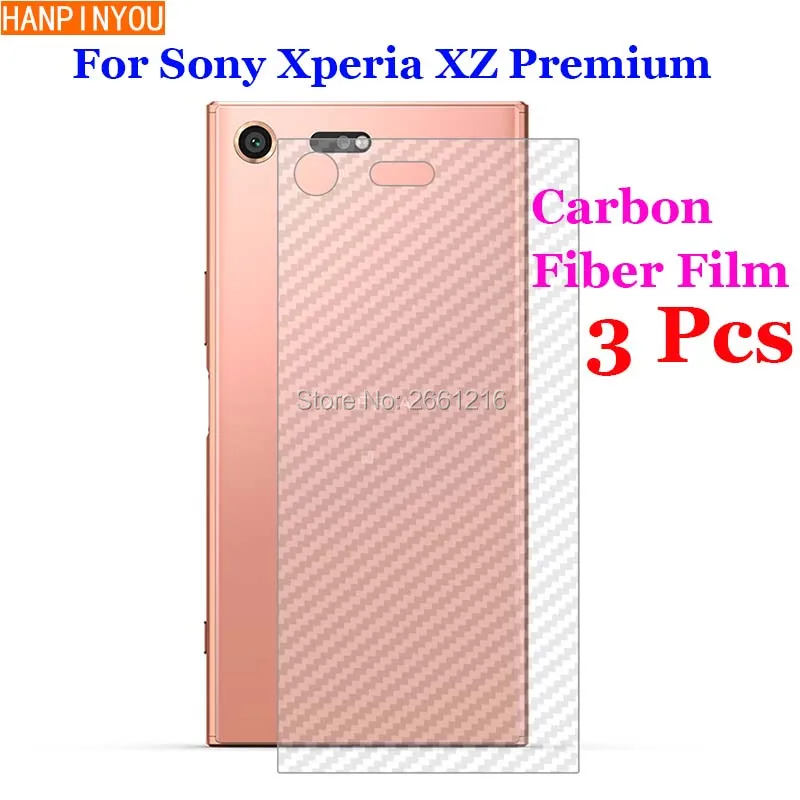 3 шт./лот для Sony Xperia XZ Premium / Dual 5 дюйма 3D противоскользящая задняя пленка из