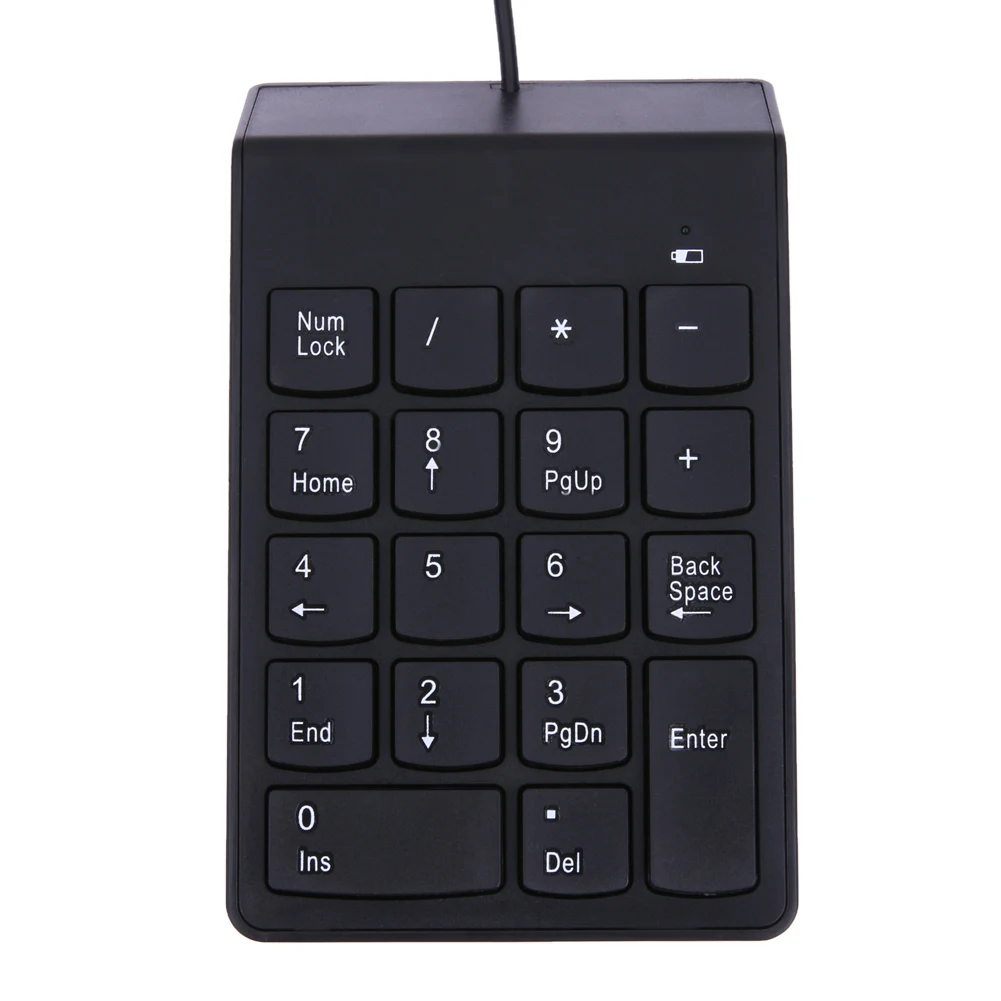 18 Keys New Slim Mini Number Pad USB Wired Numeric Keypad Digital