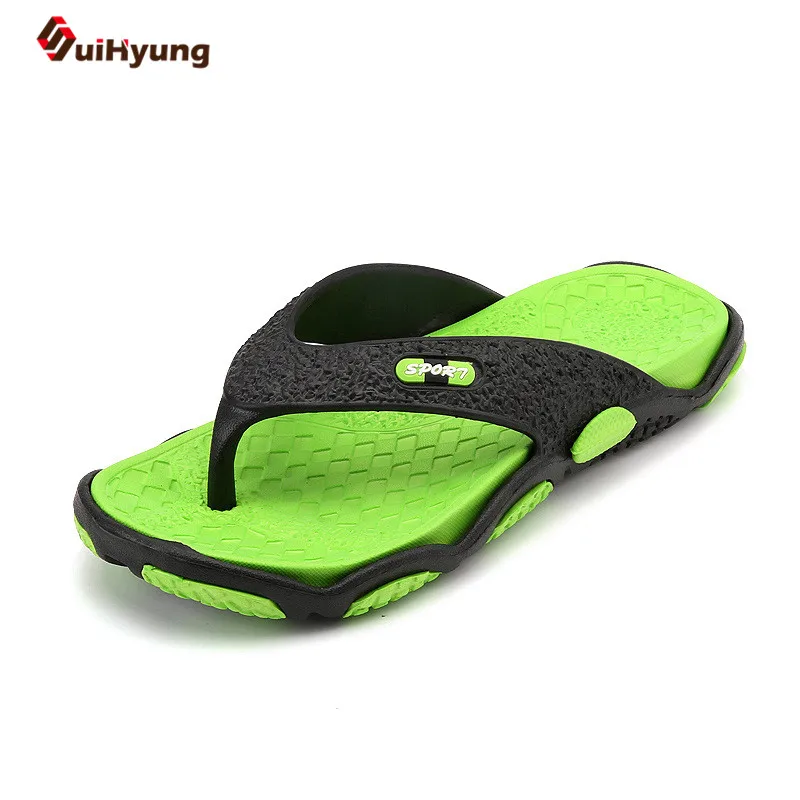 

Suihyung Fashion Mixed Colors Summer Men's Slippers Non-slip Soft-soled Slippers Comfortable Flip-flops Summer Beach Slippers