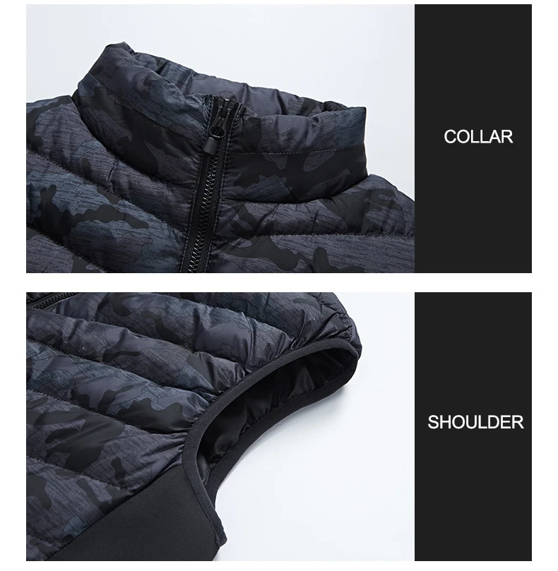 Зимний мужской жилет 6XL, теплая куртка без рукавов, повседневное пальто с электрическим подогревом, хлопковый жилет из углеродного волокна, мужской жилет BFS81