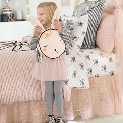 Прекрасный розовый кролик уха Gead Мультфильм Детские подушки Детская комната украшения Подушка ребенка спать плюшевые куклы мягкая