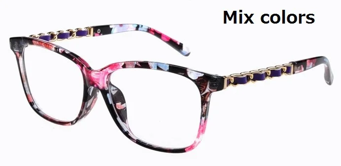 Новые оправа для очков для чтения женские студенческие офисные элегантные ретро полосатые солнцезащитные очки без градуса - Цвет оправы: 7