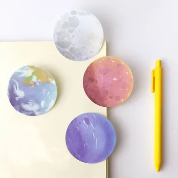 

1 pcs beautiful planet memo pad paper post note sticky notepad stationery papeleria office school supplies kids gift