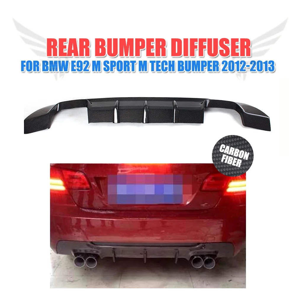 

Rear Bumper Lip Diffuser Spoiler For BMW 3 Series E92 M-Sport Coupe Convertible 2012 2013 Carbon Fiber / FRP Unpainted Grey