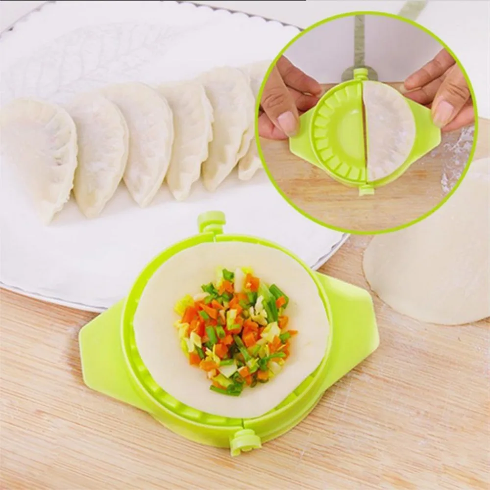 

Kitchen Tools Dumpling Jiaozi Maker Device Easy DIY Dumpling Mold Dumpling Wrapper Cutter Making Machine Cooking Pastry Tool 1PC