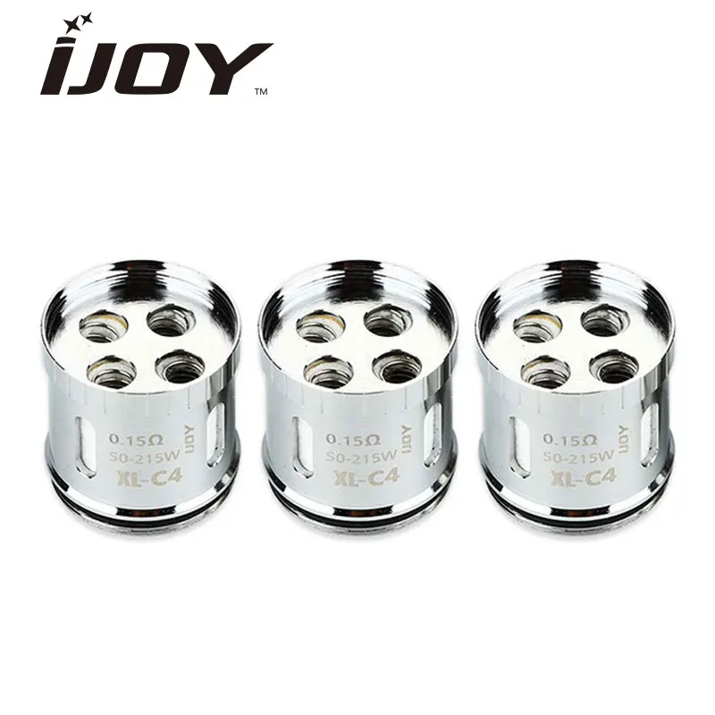 

6pcs/lot Original IJOY Limitless XL Atomizer Head 0.15ohm XL-C4 Light-up Chip Coil 50~215W For Limitless XL RTA Sub Ohm Tank