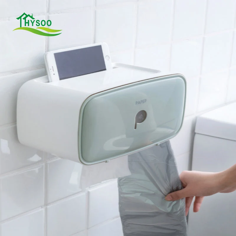 Goedkoop Waterdichte tissue doos wc gratis ponsen wc lade Badkamer creatieve roll papier rack lade