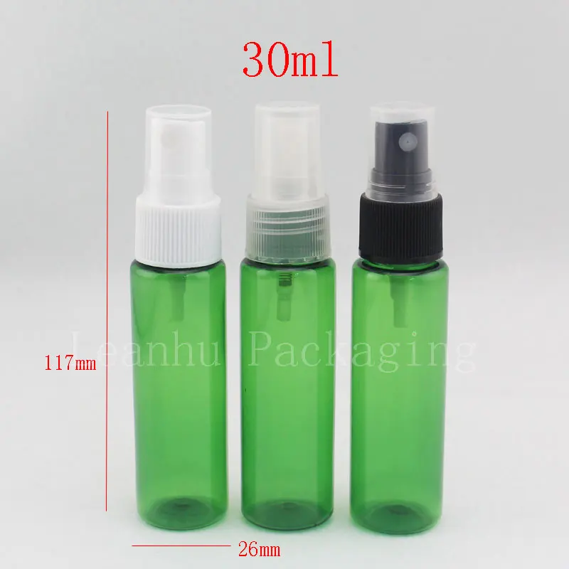 30ml X 50 empty green plastic liquid Bottle with sprayer ...