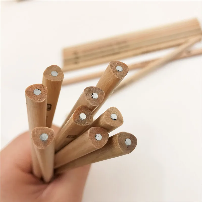 50 pz/scatola hb matita standard di legno grezzo insieme per i ... Matite legno grezzo