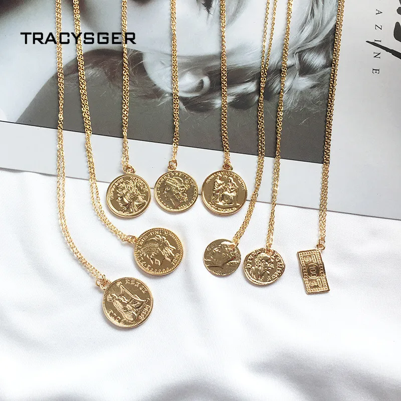 

DQ-84539 /TRACYSGER/ coin pendant necklace