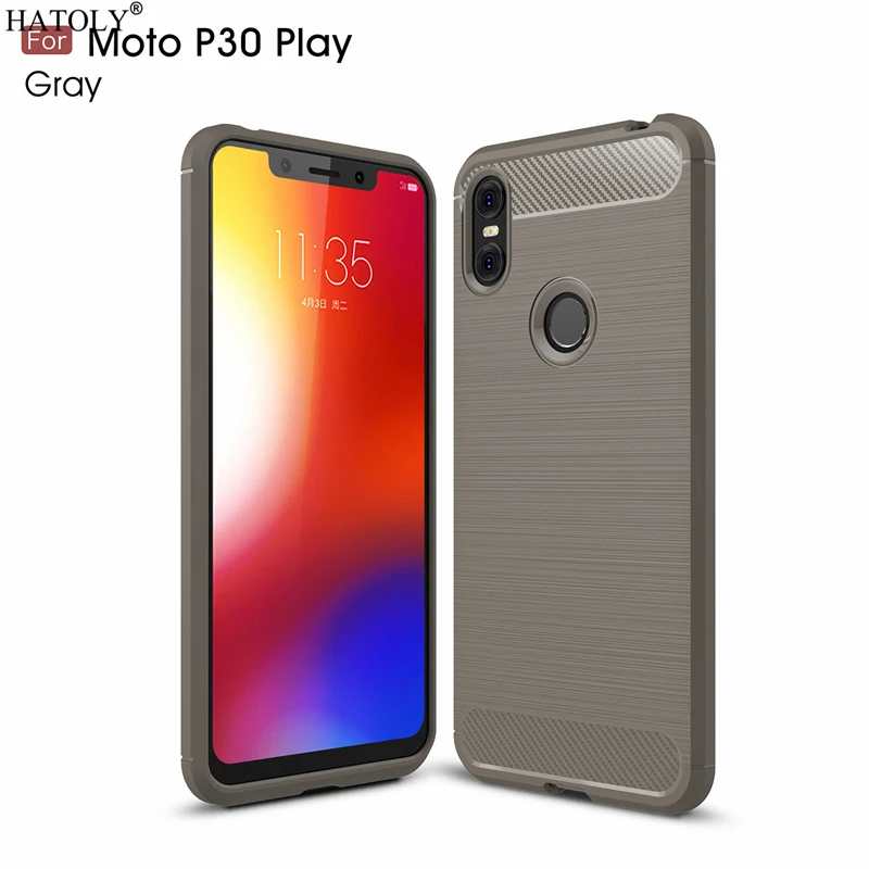 Чехол HATOLY для Capas Motorola One мягкий силиконовый чехол из ТПУ с ворсом Moto P30 Play чехлы