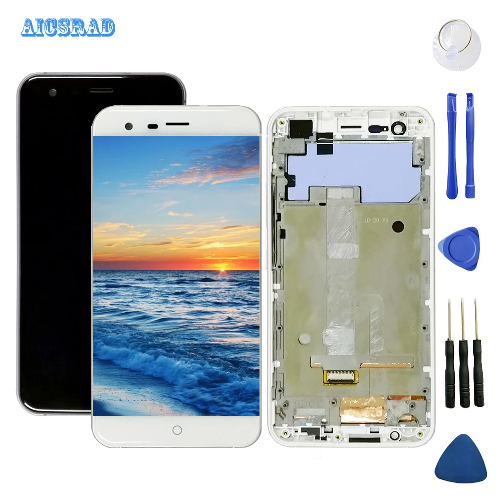 

AICSRAD original used Touch Screen LCD Display LCD Screen For Ulefone Paris Replacement Parts + Disassemble Tool+3M Adhesive