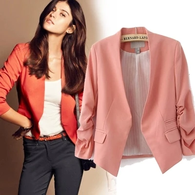 Haciendo síndrome término análogo Chaquetas Chaqueta de traje de moda de mujer 2018 nueva primavera verano  Rosa delgada corta colorida chaqueta femenina para mujer Blaser ropa de  trabajo femenina|colorful blazer|blazer womenfashion blazer women -  AliExpress