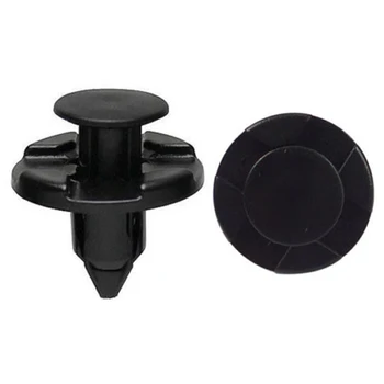 

120pcs Black Car Trim Decor Accessory Rivet Mud Fastener clips Flaps Bumper Fender 8mm hole New Durable Practical