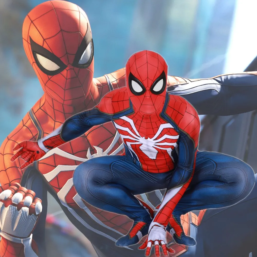 Insomniac Games Spiderman Cosplay Costume Zentai Spider Man Superhero Bodysuit Suit Jumpsuits (25)