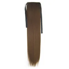 Gres Yaki прямые накладные волосы хвосты с шнурком длинные натуральные один зажим в комплекте хвостики многоцветные на выбор